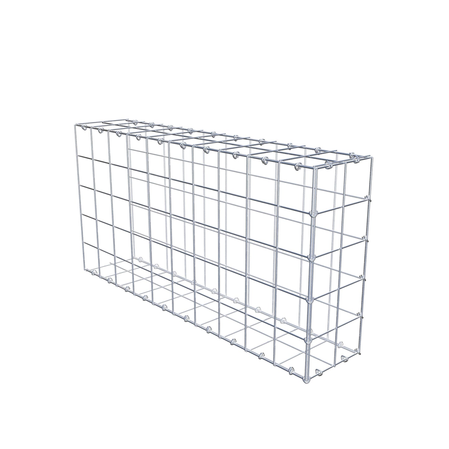 Gabião Tipo 2 100 cm x 50 cm x 20 cm (C x A x P), malhagem 10 cm x 10 cm, anel C