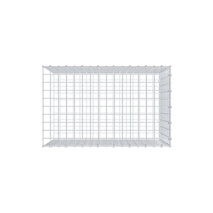 Mounted gabion type 2 80 cm x 50 cm x 50 cm (L x H x D), mesh size 5 cm x 5 cm, C-ring