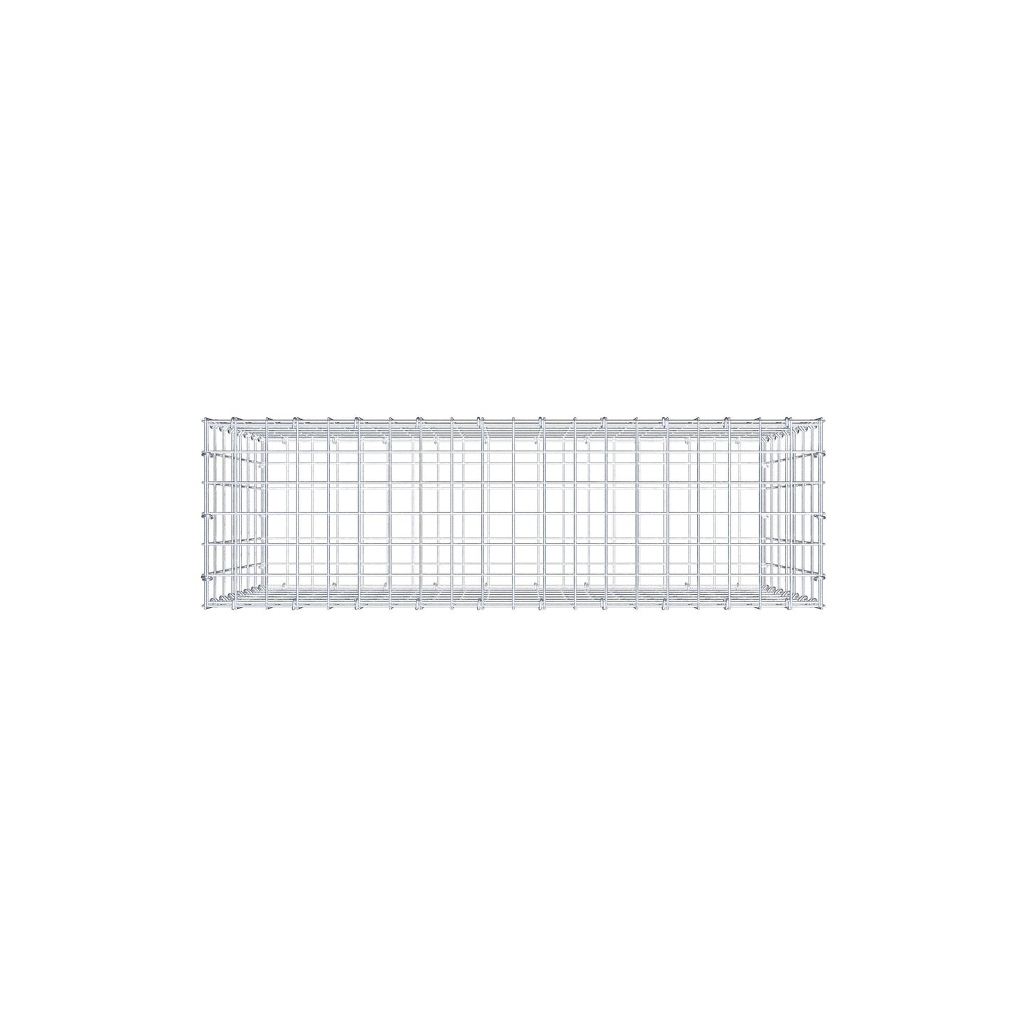 Gabion 100 cm x 70 cm x 30 cm (L x H x D), maskstorlek 5 cm x 10 cm, C-ring