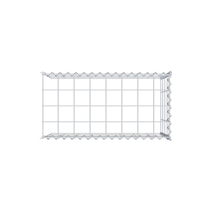 Opvokset gabion type 4 80 cm x 40 cm x 40 cm (L x H x D), maskestørrelse 10 cm x 10 cm, spiral