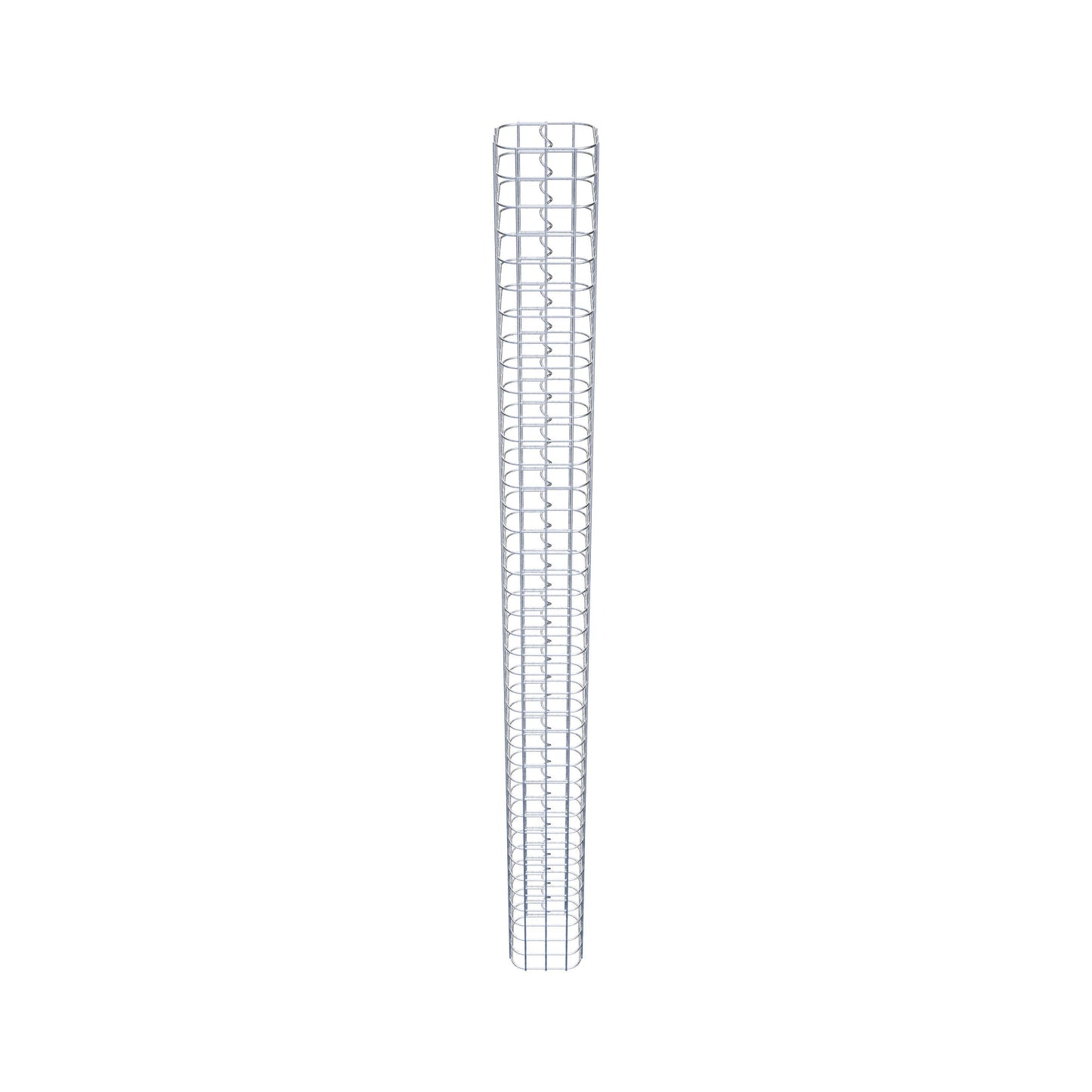 Gabionsøjle, firkantet, varmgalvaniseret, 17 cm x 17 cm, 200 cm høj, MW 5 cm x 5 cm