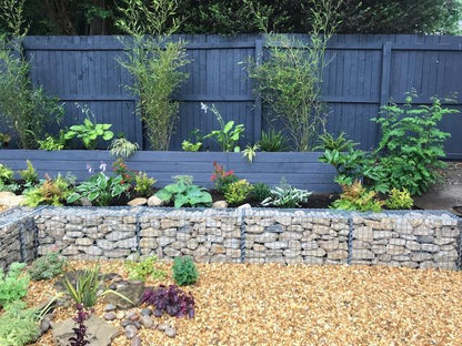 Set of 2 gabions 100 cm x 50 cm x 30 cm (L x H x D), mesh size 5 x 5 cm, spiral
