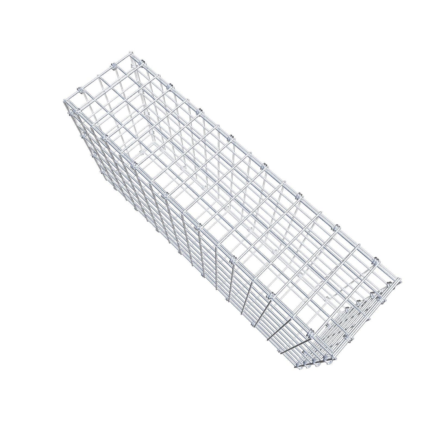 Gabione 80 cm x 40 cm x 20 cm (L x H x T), Maschenweite 5 x 5 cm, Spiralring