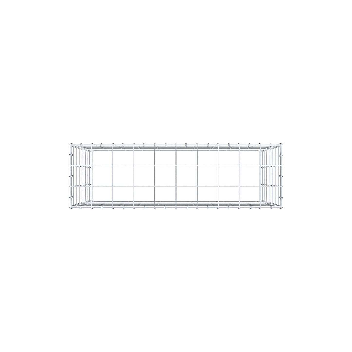 Gabião Tipo 3 100 cm x 80 cm x 30 cm (C x A x P), malhagem 10 cm x 10 cm, anel C