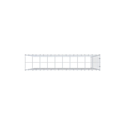 Monteret gabion type 4 100 cm x 100 cm x 20 cm (L x H x D), maskestørrelse 10 cm x 10 cm, C-ring