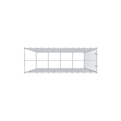 Monteret gabion type 4 100 cm x 60 cm x 20 cm (L x H x D), maskestørrelse 10 cm x 10 cm, C-ring