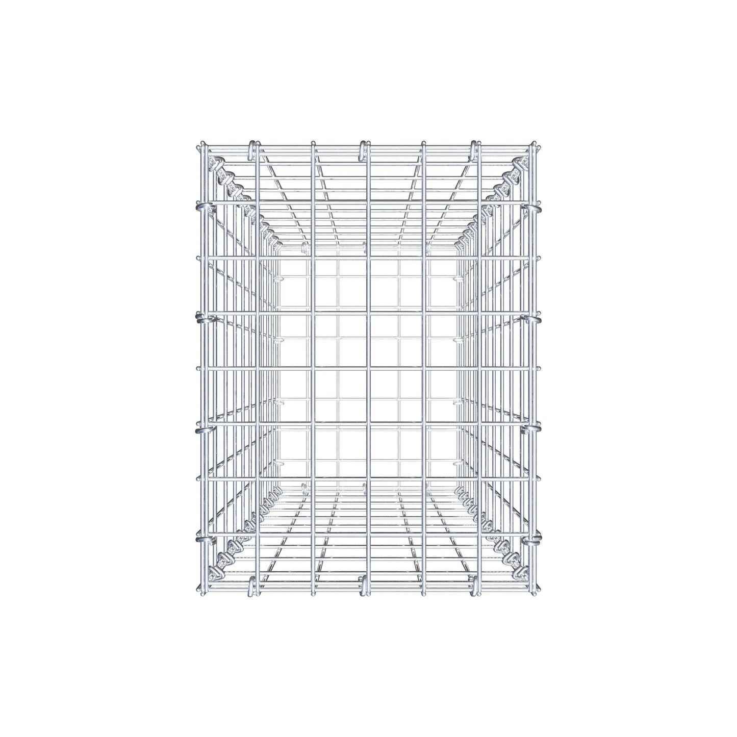 Gabion 100 cm x 30 cm x 40 cm (L x H x D), maskestørrelse 5 cm x 10 cm, C-ring