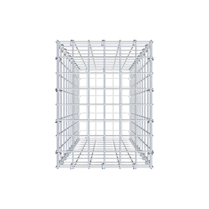 Gabion 100 cm x 30 cm x 40 cm (L x H x D), maskestørrelse 5 cm x 10 cm, C-ring