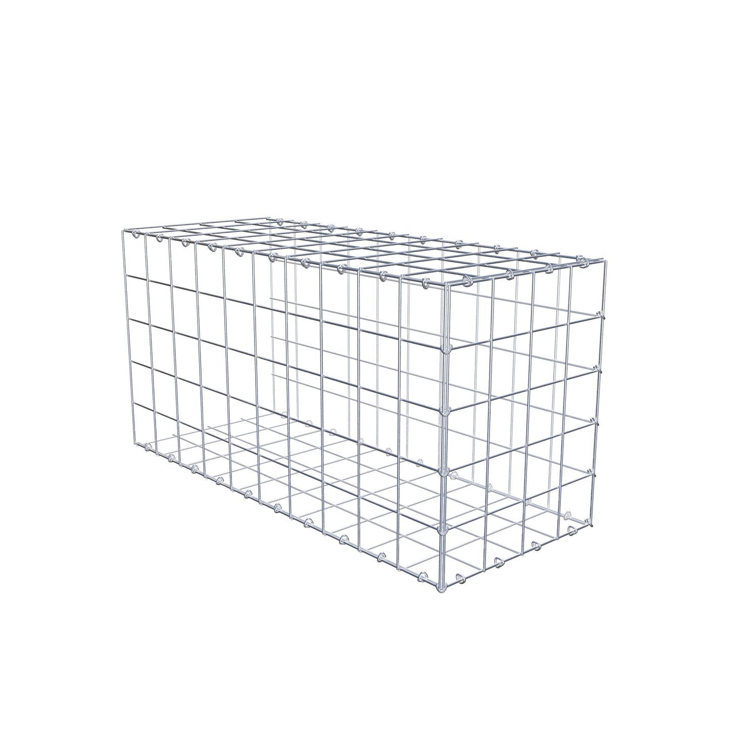 Gabião tipo 2 100 cm x 50 cm x 40 cm (C x A x P), malhagem 10 cm x 10 cm, anel C