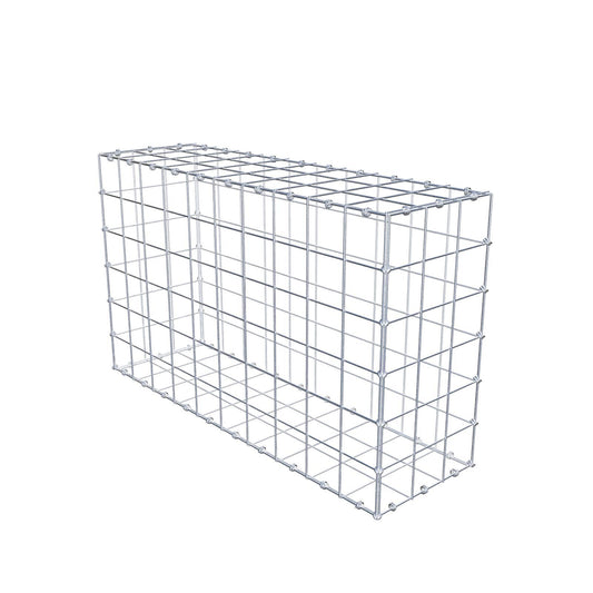 Gabione 100 cm x 60 cm x 30 cm (L x H x T), Maschenweite 10 x 10 cm, Spiralring