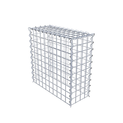 Anbaugabione Typ 3 50 cm x 50 cm x 20 cm (L x H x T), Maschenweite 5 cm x 5 cm, Spirale
