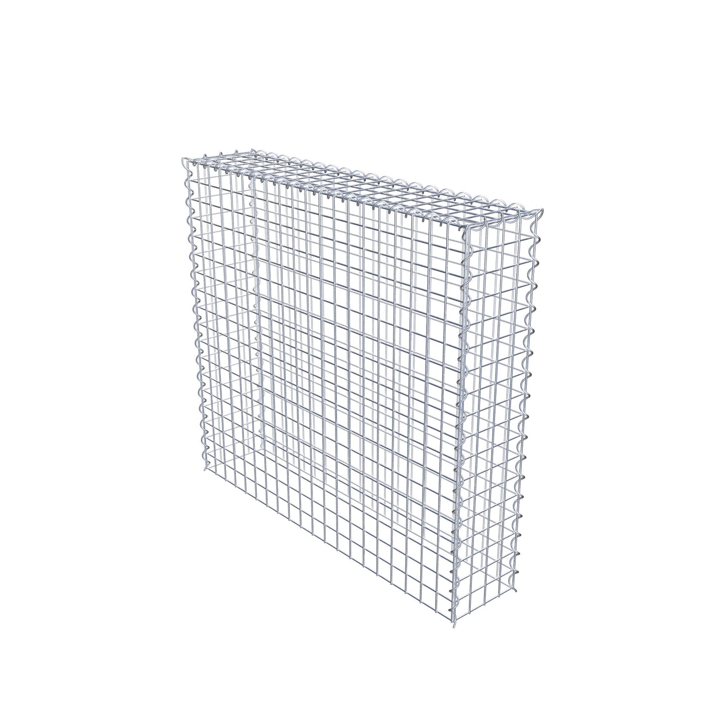 Opvokset gabion type 3 100 cm x 90 cm x 20 cm (L x H x D), maskestørrelse 5 cm x 5 cm, spiral
