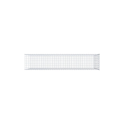 Opvokset gabion type 2 200 cm x 100 cm x 40 cm (L x H x D), maskestørrelse 5 cm x 10 cm, spiral