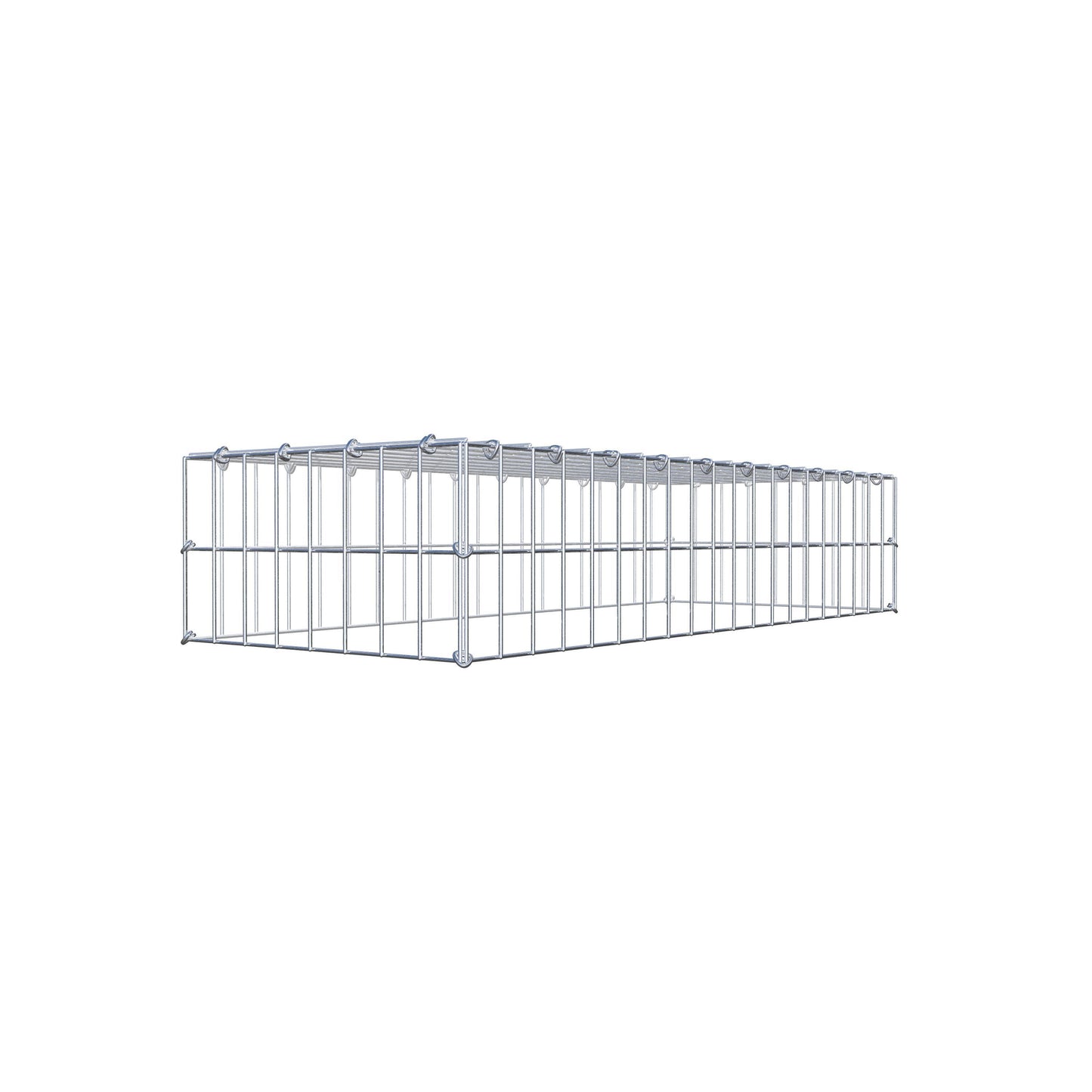 Fourche rapportée type 3 100 cm x 20 cm x 40 cm (L x H x P), mailles 5 cm x 10 cm, anneau C