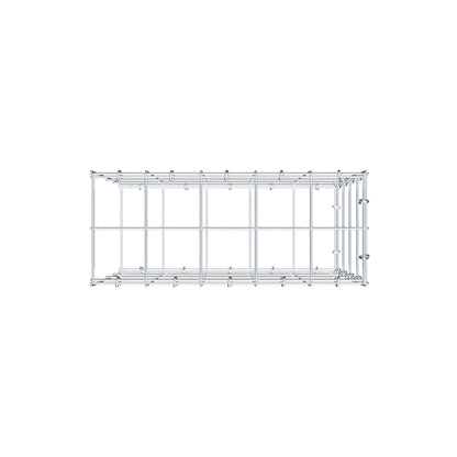 Monteret gabion type 2 50 cm x 40 cm x 20 cm (L x H x D), maskestørrelse 10 cm x 10 cm, C-ring