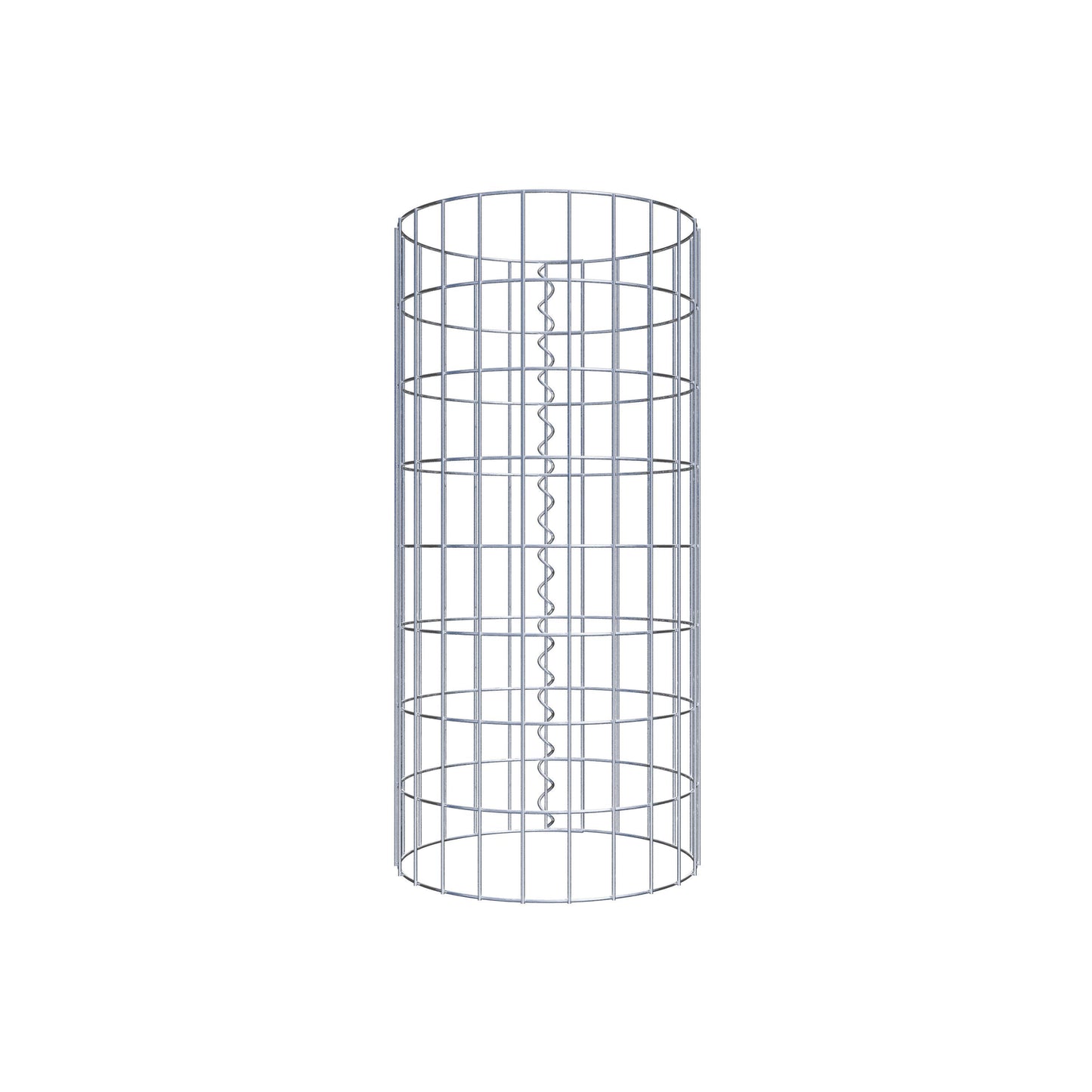 Colonne de gabion ronde 37 cm de diamètre, 80 cm de hauteur, maille 5 cm x 10 cm