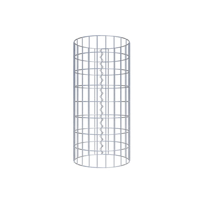 Colonne de gabion ronde 37 cm de diamètre, 80 cm de hauteur, maille 5 cm x 10 cm