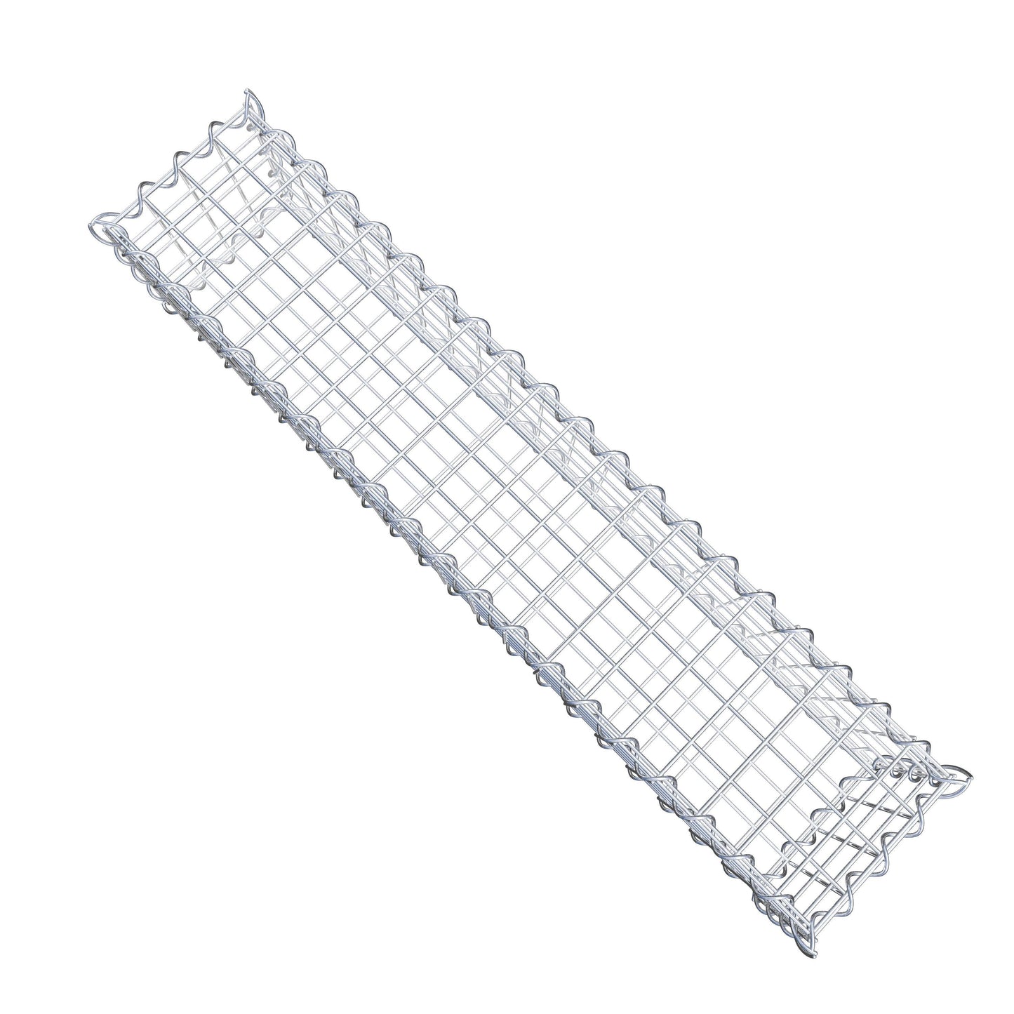 Gabion 100 cm x 20 cm x 20 cm (L x H x D), maskstorlek 5 cm x 5 cm, spiral
