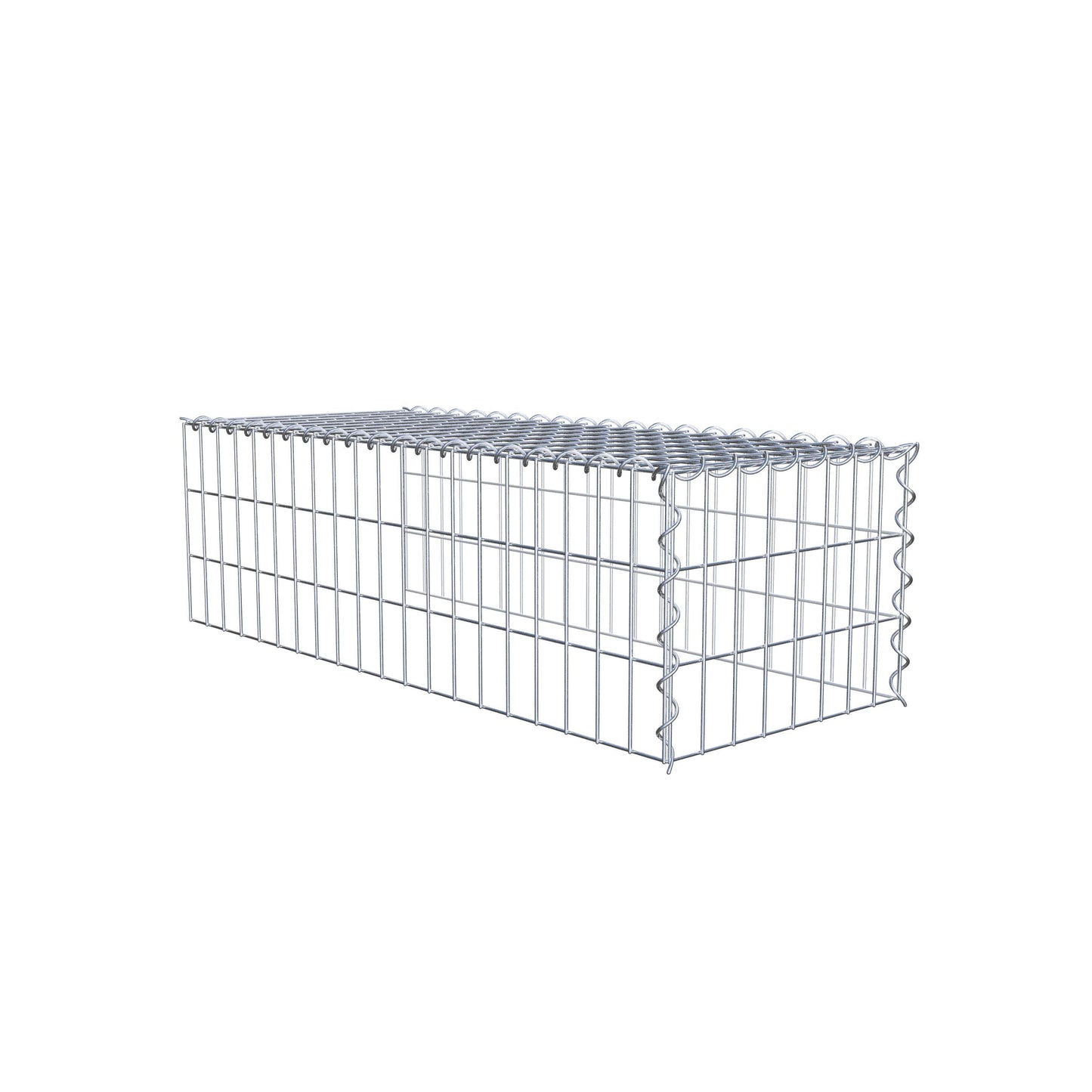 Extra gabion typ 4 100 cm x 30 cm x 40 cm (L x H x D), maskstorlek 5 cm x 10 cm, spiral