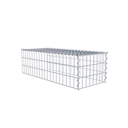 Extra gabion typ 4 100 cm x 30 cm x 40 cm (L x H x D), maskstorlek 5 cm x 10 cm, spiral
