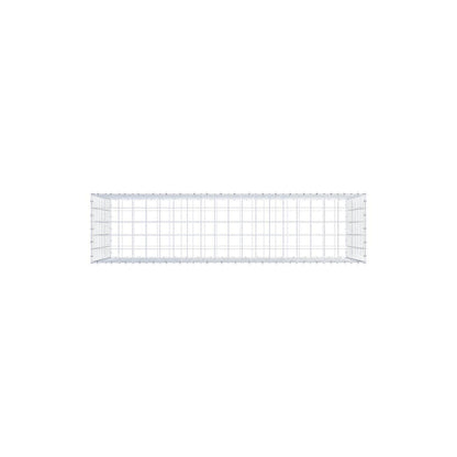 Gabion 200 cm x 100 cm x 50 cm (L x H x P), mailles 10 x 10 cm, anneau en spirale