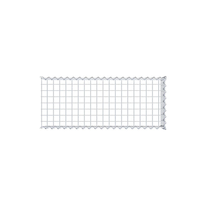Opvokset gabion type 4 100 cm x 20 cm x 40 cm (L x H x D), maskestørrelse 5 cm x 5 cm, spiral