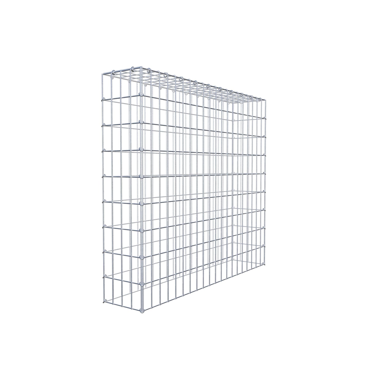 Gabião Tipo 3 100 cm x 90 cm x 20 cm (C x A x P), malhagem 5 cm x 10 cm, anel C