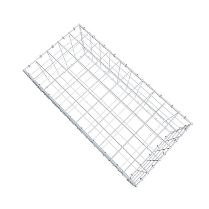 Gabion 100 cm x 40 cm x 50 cm (L x H x D), maskestørrelse 10 x 10 cm, spiralring