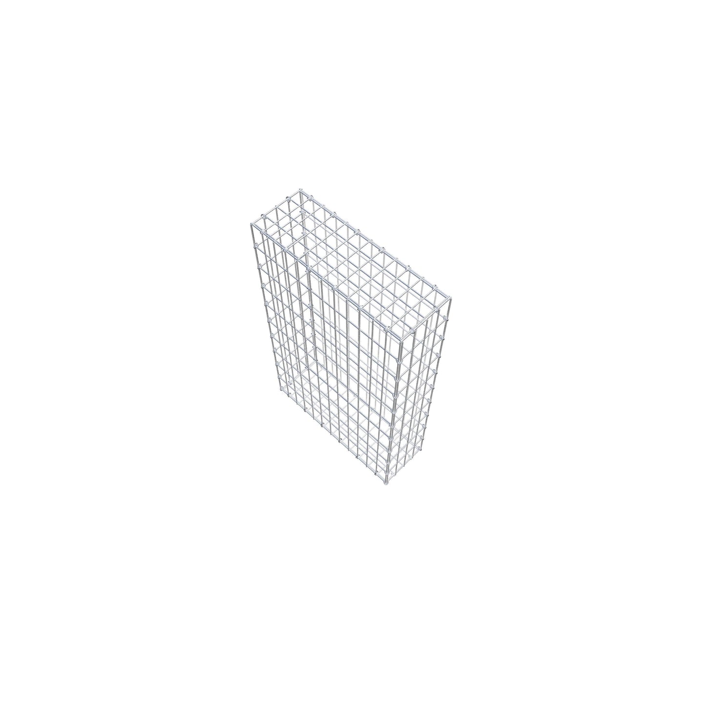 Gabion 100 cm x 60 cm x 20 cm (L x H x P), mailles 5 cm x 10 cm, anneau en C
