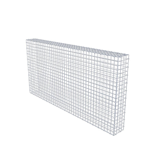 Gabion 200 cm x 100 cm x 20 cm (L x H x D), mesh size 5 x 5 cm, spiral ring