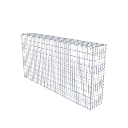 Schanskorf 200 cm x 100 cm x 30 cm (L x H x D), maaswijdte 5 cm x 10 cm, spiraalvormig