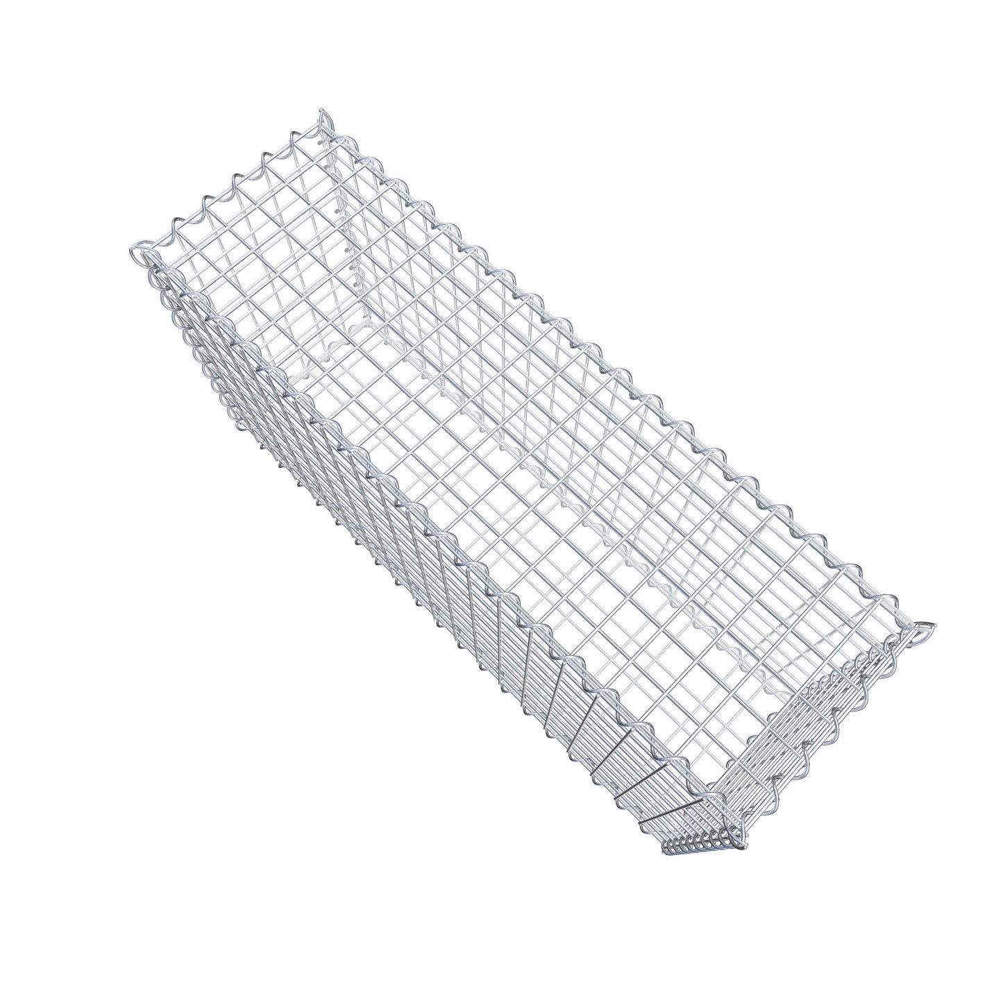 Set of 2 gabions 100 cm x 50 cm x 30 cm (L x H x D), mesh size 5 x 5 cm, spiral