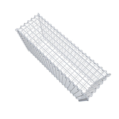 Set of 2 gabions 100 cm x 50 cm x 30 cm (L x H x D), mesh size 5 x 5 cm, spiral