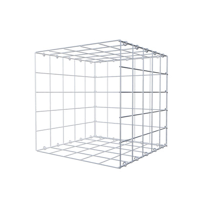 Mounted gabion type 2 50 cm x 50 cm x 50 cm (L x H x D), mesh size 10 cm x 10 cm, C-ring