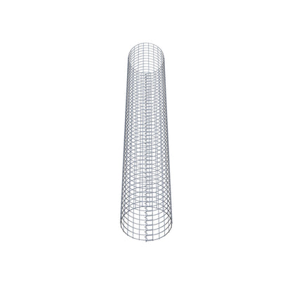 Columna de gaviones redonda 37 cm de diámetro, 230 cm de altura, malla 5 cm x 5 cm