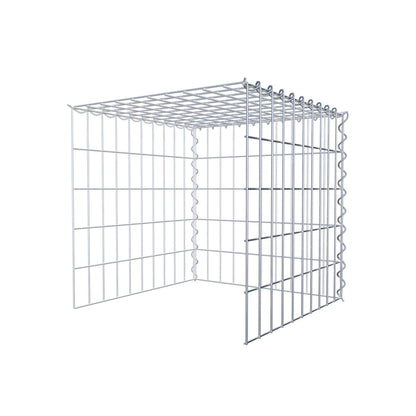 Opvokset gabion type 4 50 cm x 50 cm x 50 cm (L x H x D), maskestørrelse 5 cm x 10 cm, spiral
