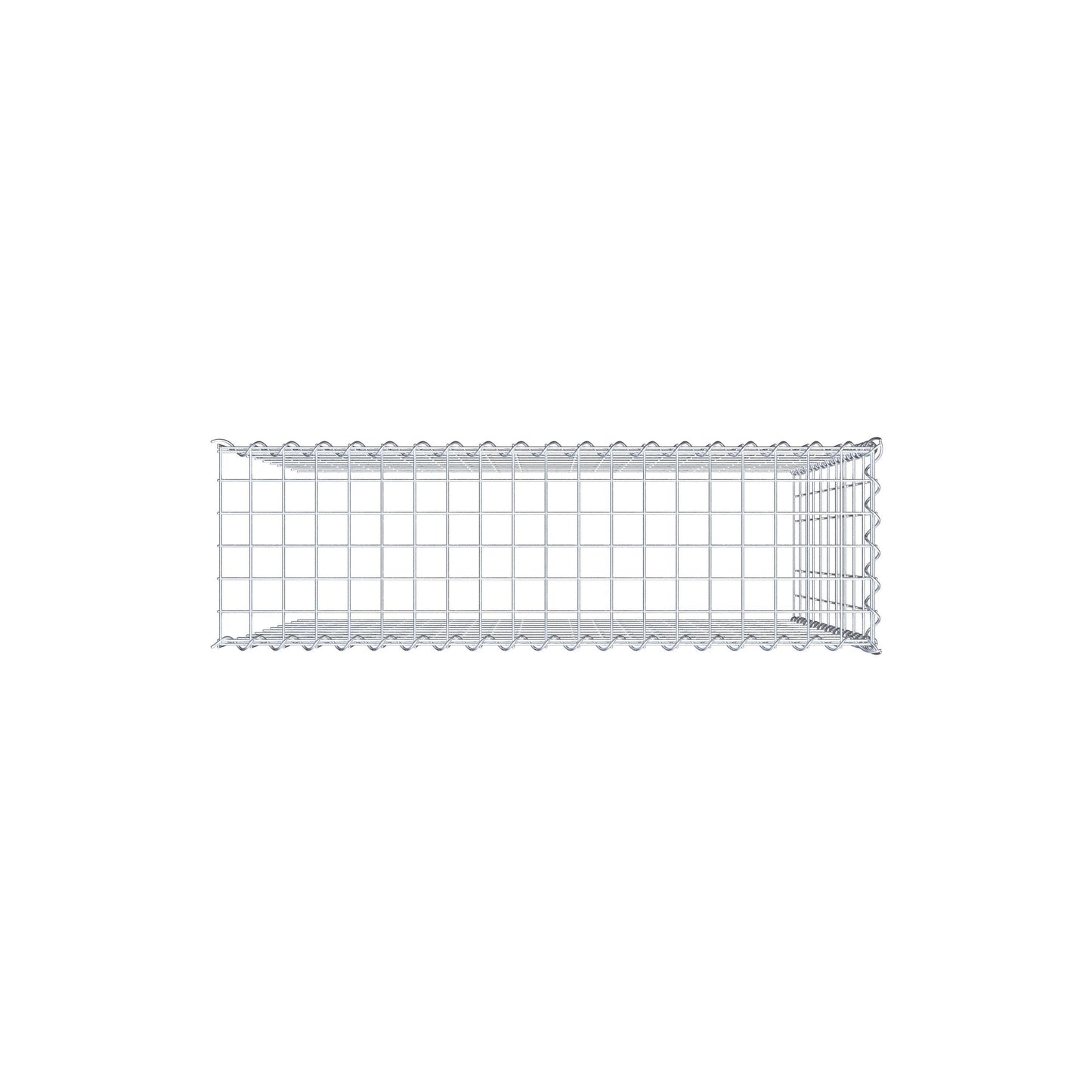 Anbaugabione Typ 4 100 cm x 100 cm x 30 cm (L x H x T), Maschenweite 5 cm x 10 cm, Spirale