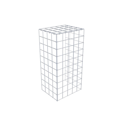 Monteret gabion type 4 100 cm x 40 cm x 50 cm (L x H x D), maskestørrelse 10 cm x 10 cm, C-ring