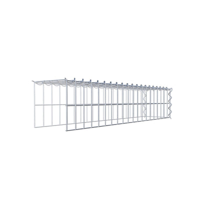 Add-on schanskorf type 4 100 cm x 20 cm x 20 cm (L x H x D), maaswijdte 5 cm x 10 cm, spiraalvormig