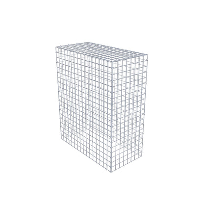Typ 3 påbyggnadsgabion 100 cm x 80 cm x 40 cm (L x H x D), maskstorlek 5 cm x 5 cm, C-ring