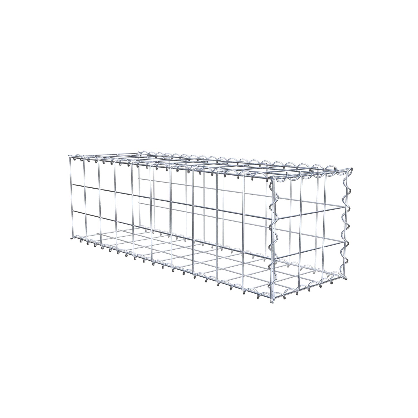 Anbaugabione Typ 2 100 cm x 30 cm x 30 cm (L x H x T), Maschenweite 10 cm x 10 cm, Spirale