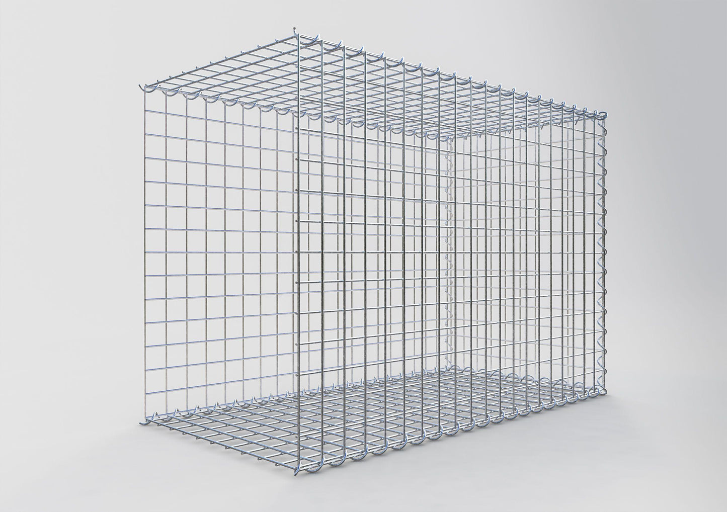 Anbaugabione Typ 2 100 cm x 70 cm x 50 cm (L x H x T), Maschenweite 5 cm x 5 cm, Spirale