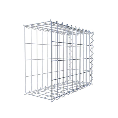 Opvokset gabion type 2 50 cm x 40 cm x 20 cm (L x H x D), maskestørrelse 5 cm x 10 cm, spiral