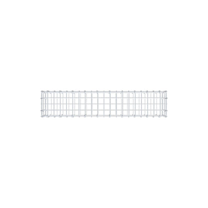 Gabbione 100 cm x 20 cm x 20 cm (L x H x P), maglia 5 cm x 10 cm, anello a C