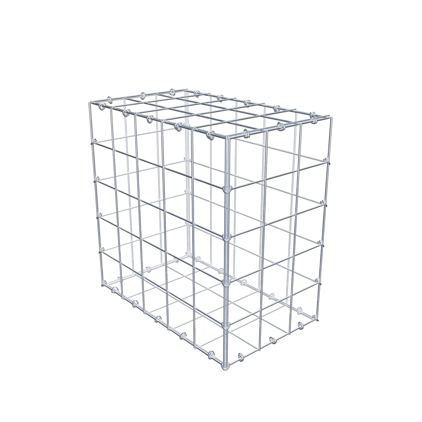Gabião 50 cm x 50 cm x 30 cm (C x A x P), malhagem 10 cm x 10 cm, anel C