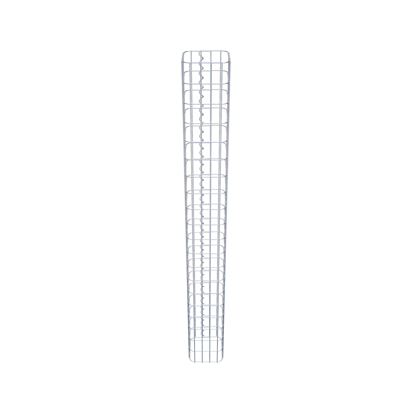 Gabionpelare, kvadrat 22 cm x 22 cm, 200 cm hög, MW 5 cm x 10 cm