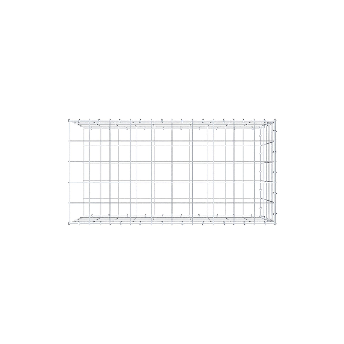 Tilläggspåle typ 2 100 cm x 50 cm x 50 cm (L x H x D), maskstorlek 10 cm x 10 cm, C-ring