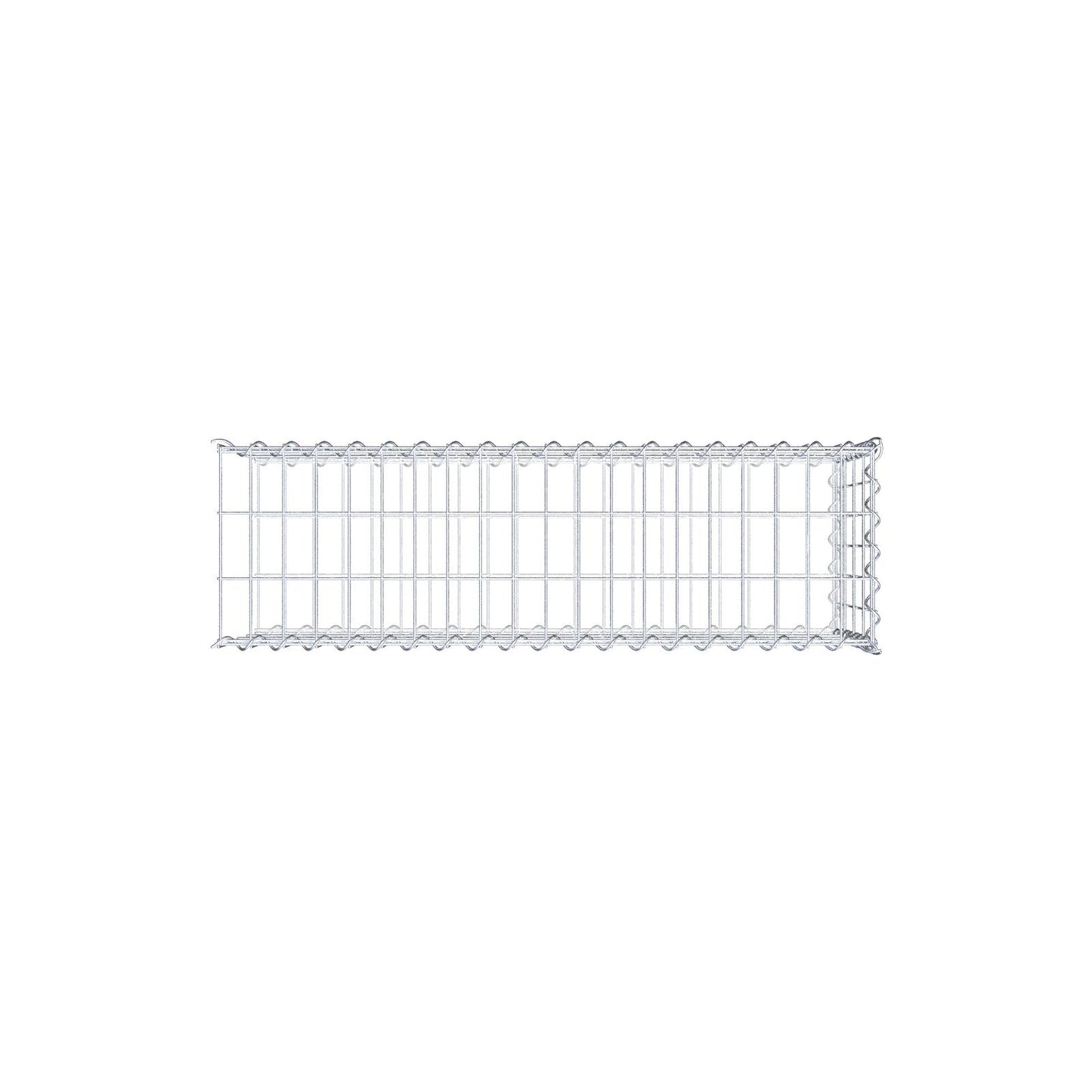 Gabião tipo 2 100 cm x 40 cm x 30 cm (C x A x P), malhagem 5 cm x 10 cm, espiral