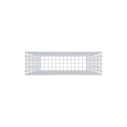 Fourche rapportée type 3 200 cm x 100 cm x 30 cm (L x H x P), mailles 5 cm x 10 cm, anneau en C