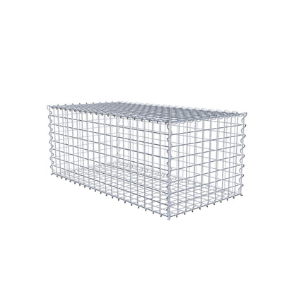Gabião 100 cm x 40 cm x 50 cm (C x A x P), malhagem 5 cm x 5 cm, espiral